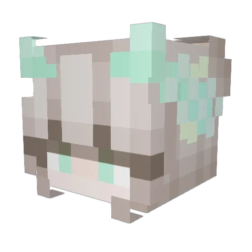 ashesashesp Minecraft avatar head, 3D render
