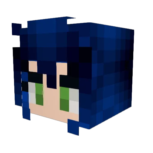 ashfyre Minecraft avatar head, 3D render