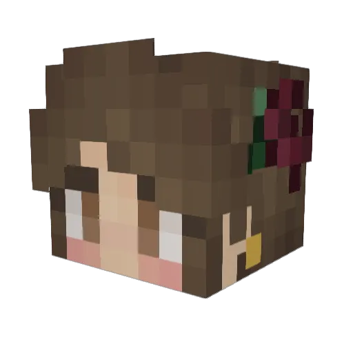 ashhart1319 Minecraft avatar head, 3D render