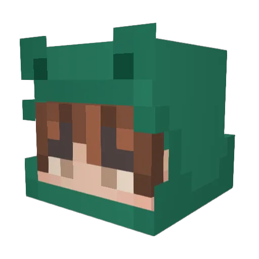 ashhkidd Minecraft avatar head, 3D render