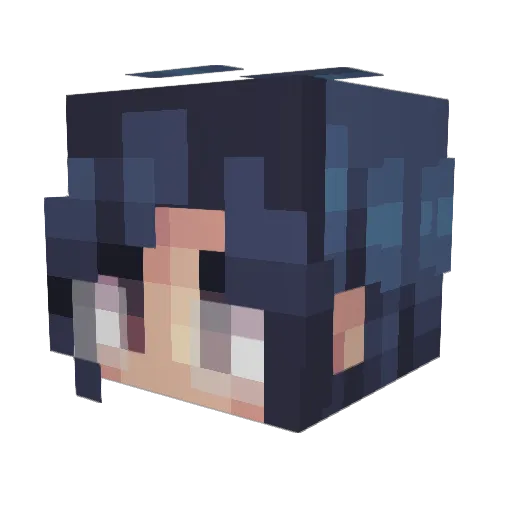 ashi_barker Minecraft avatar head, 3D render
