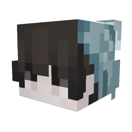 ashin2018 Minecraft avatar head, 3D render