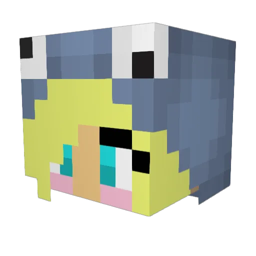 ashington97 Minecraft avatar head, 3D render