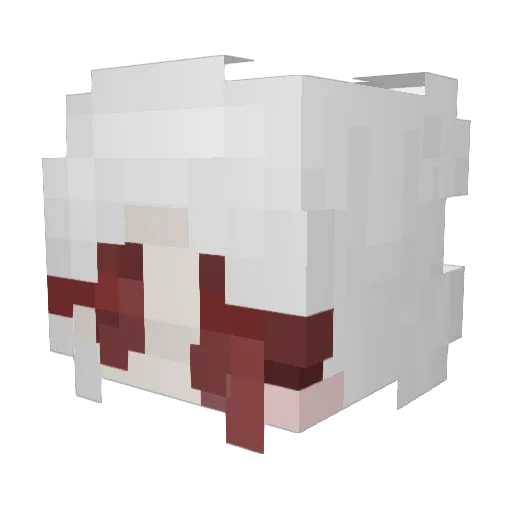ashintheclouds Minecraft avatar head, 3D render