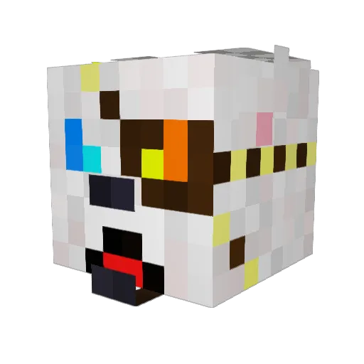 ashion18 Minecraft avatar head, 3D render