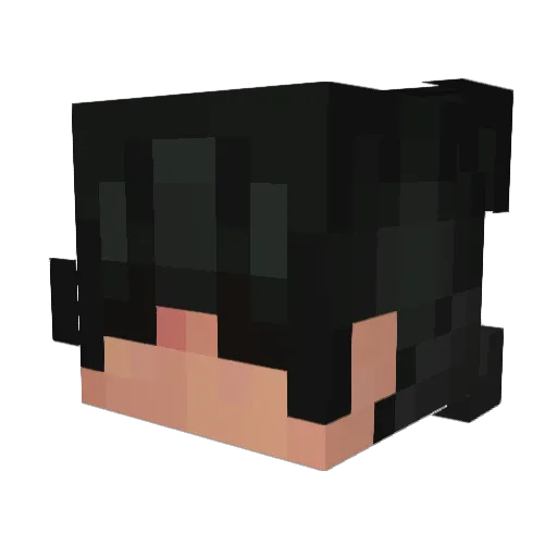 ashiplay Minecraft avatar head, 3D render