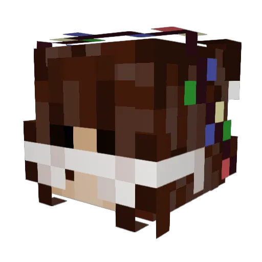 ashjst Minecraft avatar head, 3D render