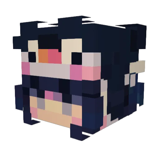 ashle_y16 Minecraft avatar head, 3D render