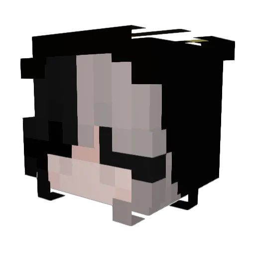 ashleex Minecraft avatar head, 3D render