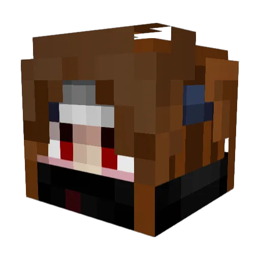 ashleeyy_ Minecraft avatar head, 3D render