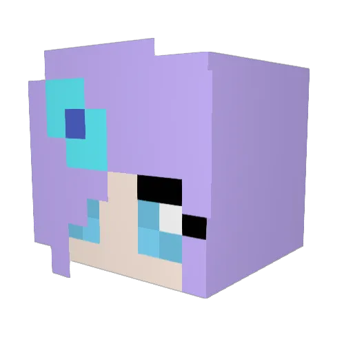 ashley1906 Minecraft avatar head, 3D render