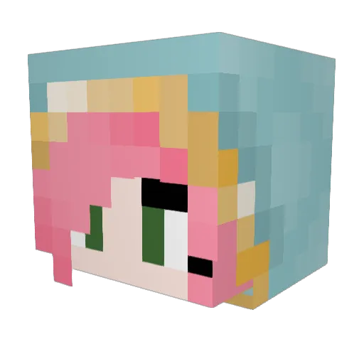 ashley345678 Minecraft avatar head, 3D render