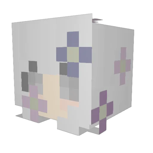 ashley_mm Minecraft avatar head, 3D render