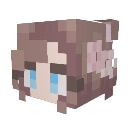 ashleya003 Minecraft avatar head, 3D render