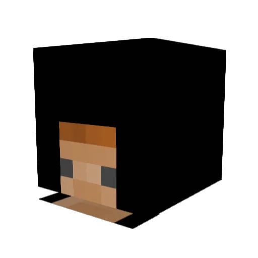 ashleygoon Minecraft avatar head, 3D render