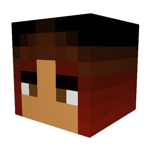ashleygrew Minecraft avatar head, 3D render