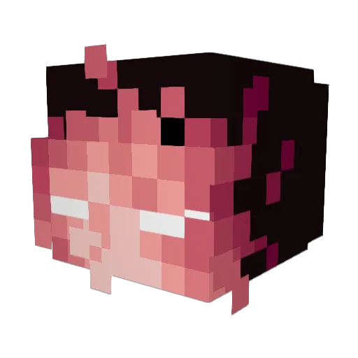 ashleyjinx Minecraft avatar head, 3D render