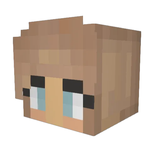ashleymarieoh Minecraft avatar head, 3D render