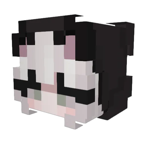 ashleypeach Minecraft avatar head, 3D render