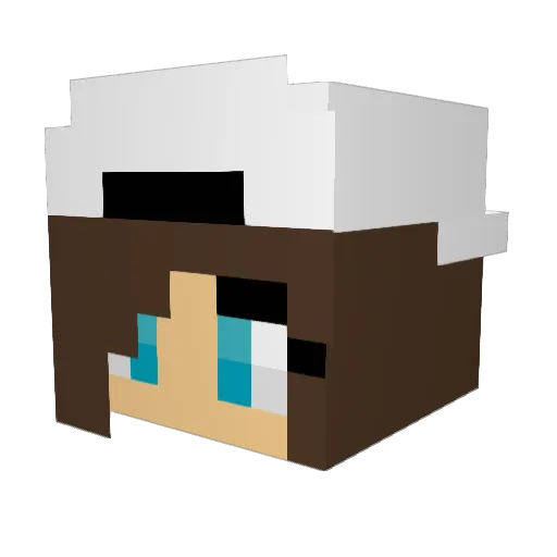 ashleyskullxo Minecraft avatar head, 3D render