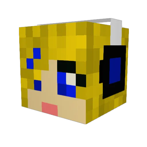 ashleystar10 Minecraft avatar head, 3D render