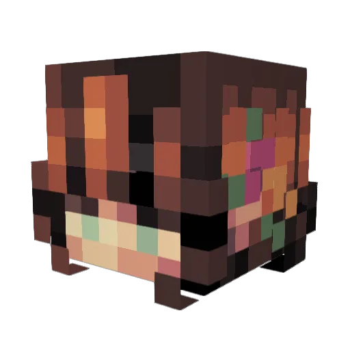 ashleytaylorx Minecraft avatar head, 3D render
