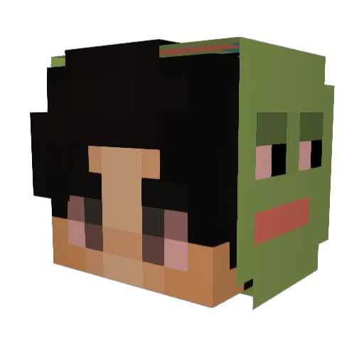 ashleyyarnell13 Minecraft avatar head, 3D render