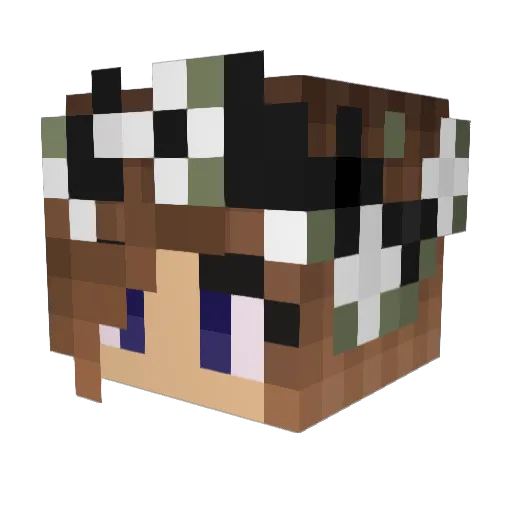 ashlyn_mc Minecraft avatar head, 3D render