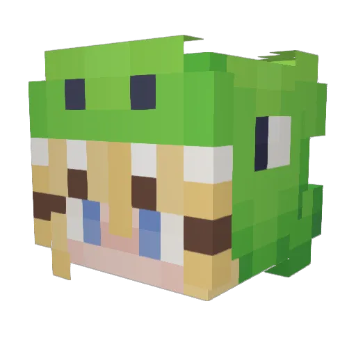 ashlynxoxo Minecraft avatar head, 3D render