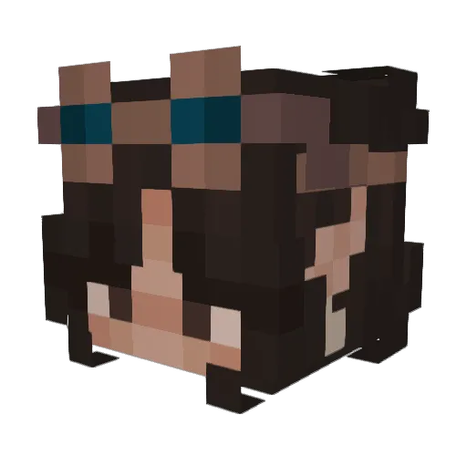 ashm3ra Minecraft avatar head, 3D render