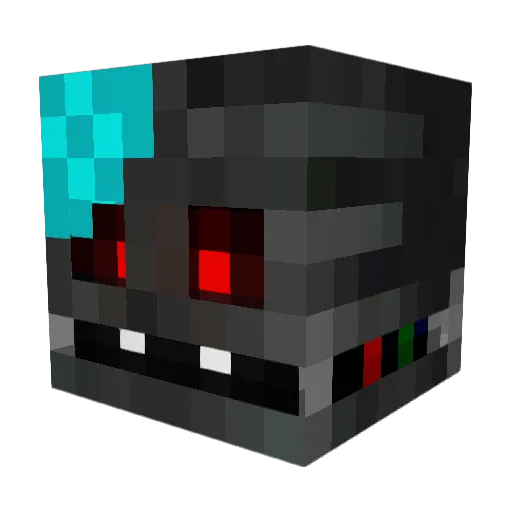 ashmate000 Minecraft avatar head, 3D render