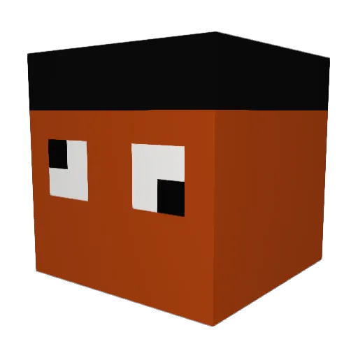 ashmo20 Minecraft avatar head, 3D render