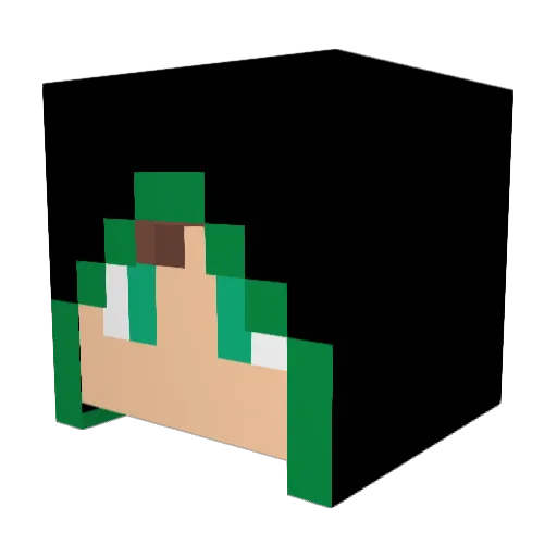 ashmtz Minecraft avatar head, 3D render