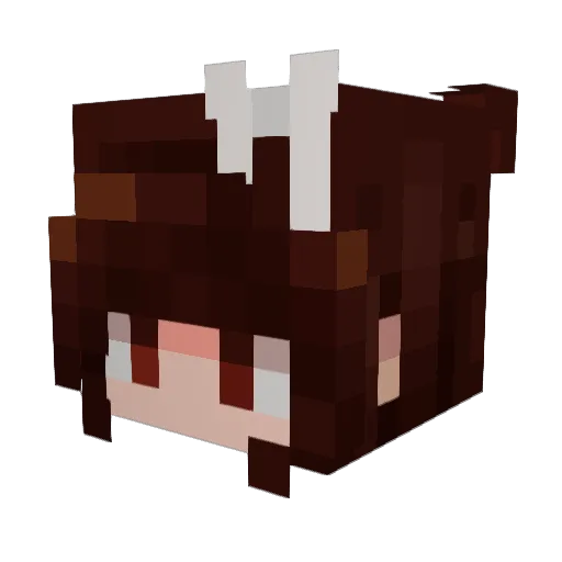 ashonfire28 Minecraft avatar head, 3D render