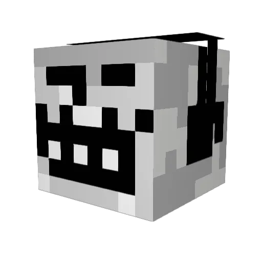 ashraf25 Minecraft avatar head, 3D render