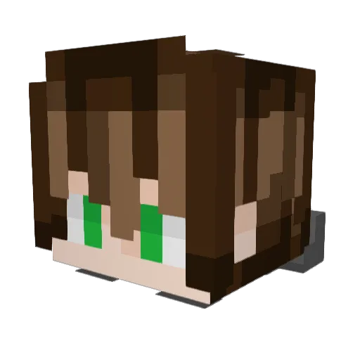 ashtest_ Minecraft avatar head, 3D render