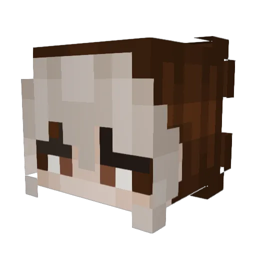 ashtheactualash Minecraft avatar head, 3D render