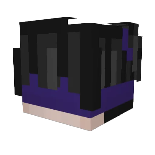ashtoFR Minecraft avatar head, 3D render