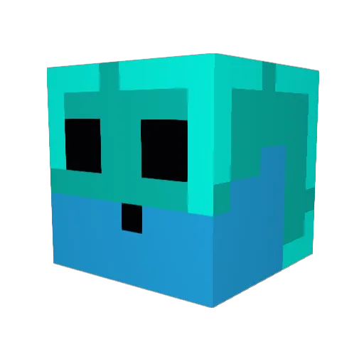 ashton_vj Minecraft avatar head, 3D render