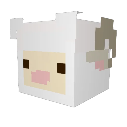 ashu0726 Minecraft avatar head, 3D render