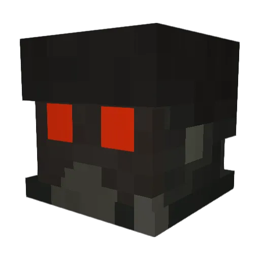 ashurahime Minecraft avatar head, 3D render