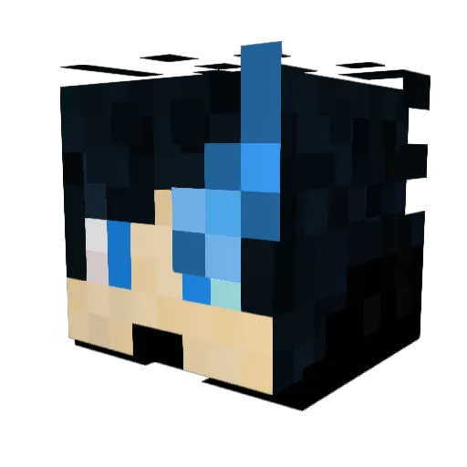 ashvent22 Minecraft avatar head, 3D render