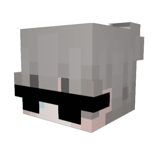 ashvertt Minecraft avatar head, 3D render
