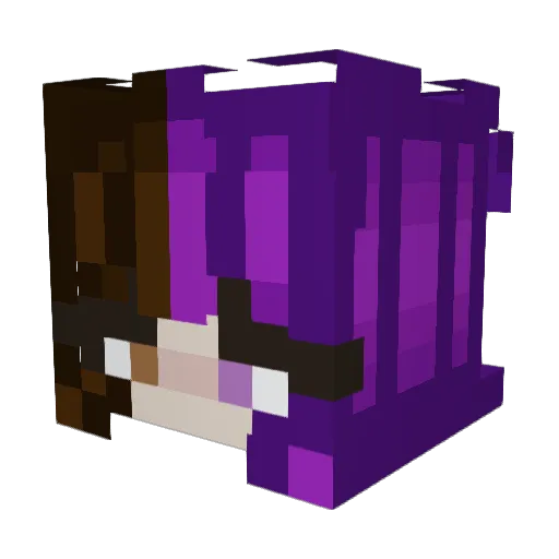 ashwhirlz Minecraft avatar head, 3D render