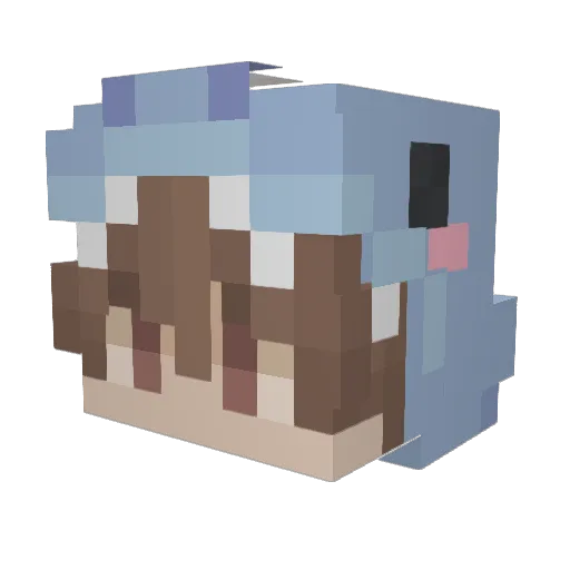 ashwrr_ Minecraft avatar head, 3D render