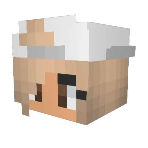 ashy6112 Minecraft avatar head, 3D render