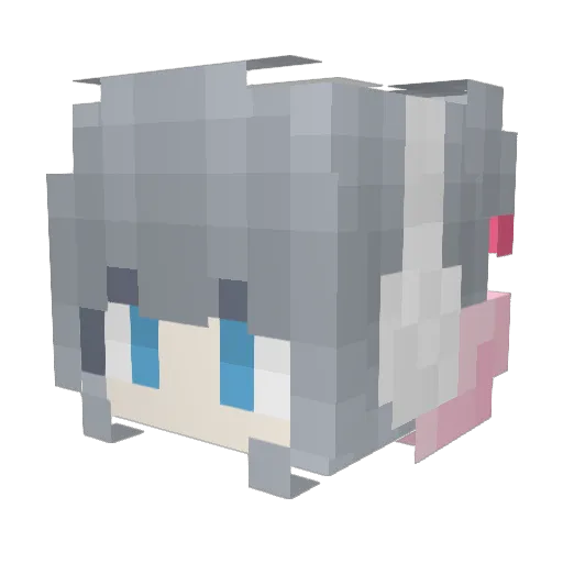 asi15 Minecraft avatar head, 3D render