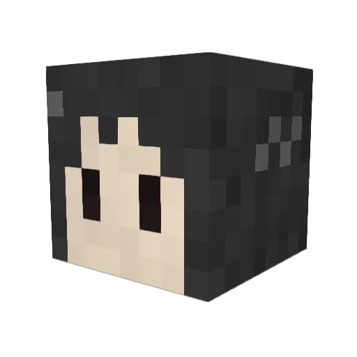 asiekierka Minecraft avatar head, 3D render