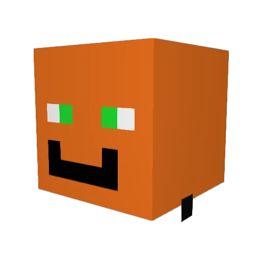 asimyg Minecraft avatar head, 3D render