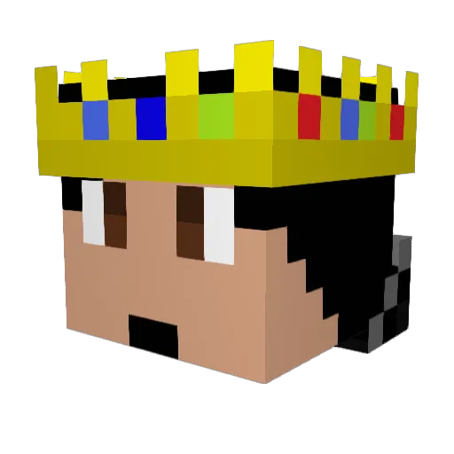 asinceremelody Minecraft avatar head, 3D render